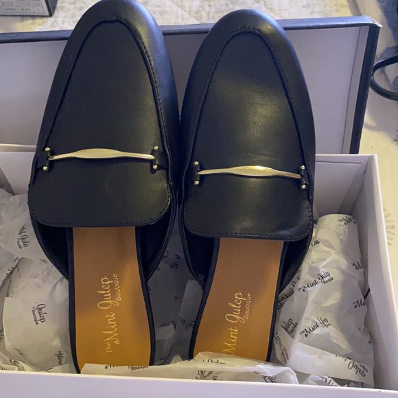 Shoes - Black Mules Size 7.5